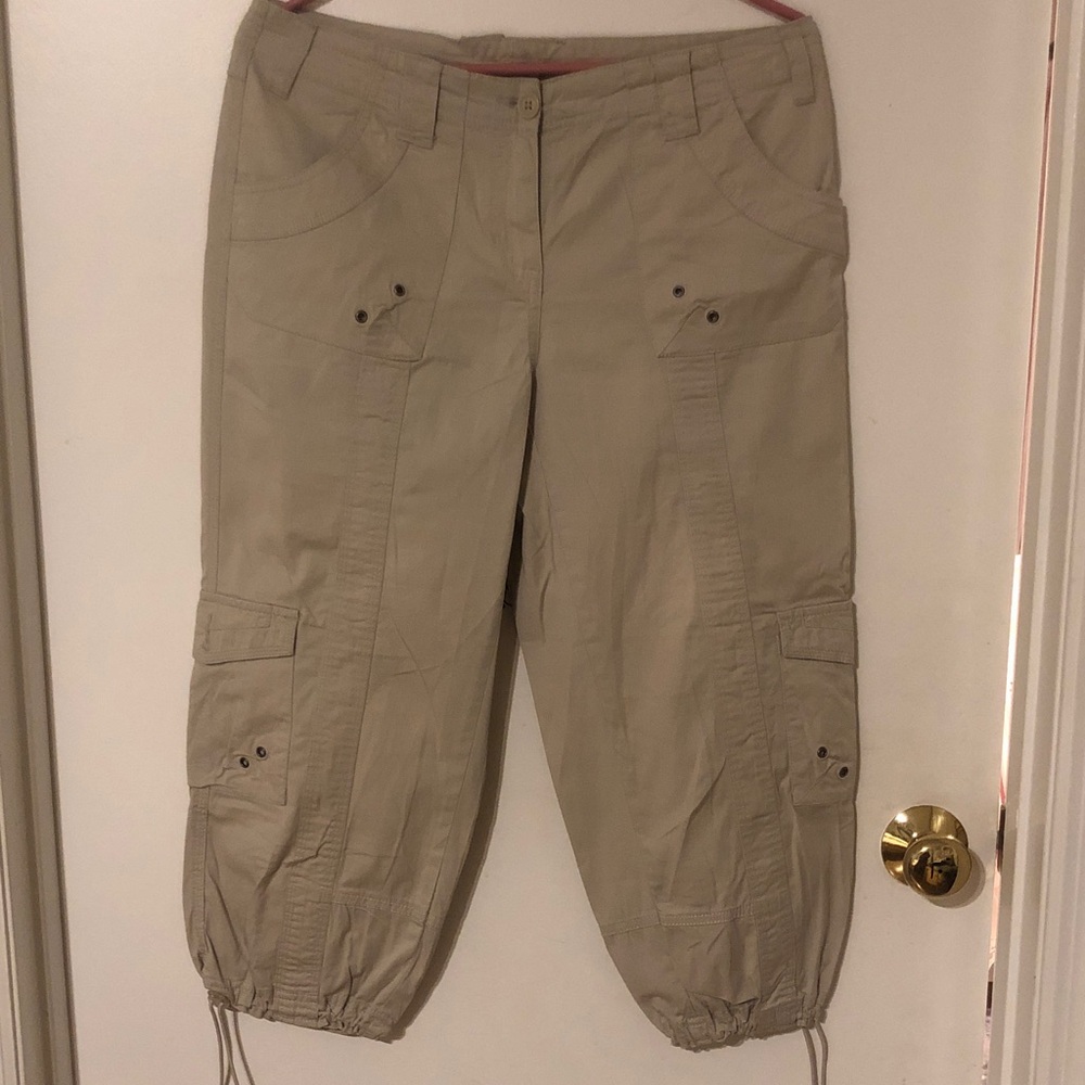 Style & Co. Khaki Cargo Capris